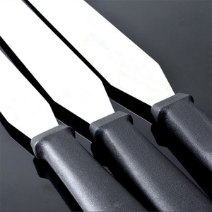 ชุดไม้พายสแตนเลส 3 ชิ้น แบบตรงและโค้ง สำหรับปาดครีมและตกแต่งหน้าเค้ก - Product Image 1
