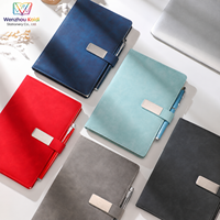 Carnet de notes portable de luxe avec fermeture à sangle multicolore, personnalisable avec logo, pour promotion, entreprise, bureau, vente en gros