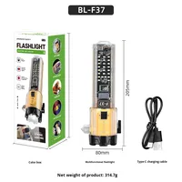 Marteau de sécurité JF multifonction rechargeable ultra-fin avec zoom optique, lampe torche puissante, brise-vitre 6-en-1 pour évasion en cas d'incendie