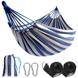 <span class=keywords><strong>Hamac</strong></span> <span class=keywords><strong>double</strong></span> en coton brésilien pour accrocher un jardin robuste et confortable - Product Image 2