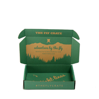 Boîte d'emballage en carton ondulé en papier kraft vert écologique pour l'expédition de produits durables