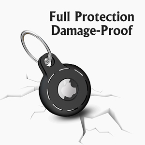 Protezione generale in <span class=keywords><strong>Silicone</strong></span> antigraffio impermeabile Airtag <span class=keywords><strong>Cover</strong></span> con portachiavi in acciaio inox per <span class=keywords><strong>Apple</strong></span> Airtag collare cane - Product Image 4