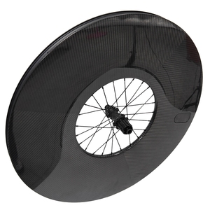 Roues de <span class=keywords><strong>vélo</strong></span> de route en carbone 180 mm, freins à disque, 700C, 28 mm de large, jeu de roues de <span class=keywords><strong>vélo</strong></span> de piste, tubeless, roues aérodynamiques de triathlon - Product Image 5