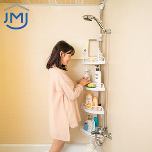 2021 JMJ נירוסטה 4 שכבות קיר רכוב מקלחת מתלה אמבטיה פינת מדף - Product Image 4