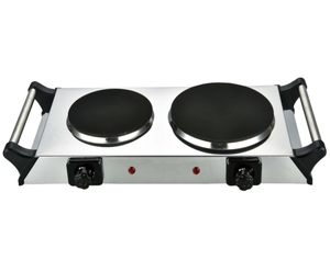 Hornillo eléctrico multifunción portátil de acero inoxidable, doble quemador, excelente calidad, placa caliente con mango, gran oferta - Product Image 1