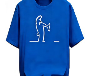 T-shirt décontracté à manches courtes en coton, motif graphique rétro d'animation humoristique, personnage dessiné à la craie qui se plaind, coupe oversize, style streetwear - Product Image 3