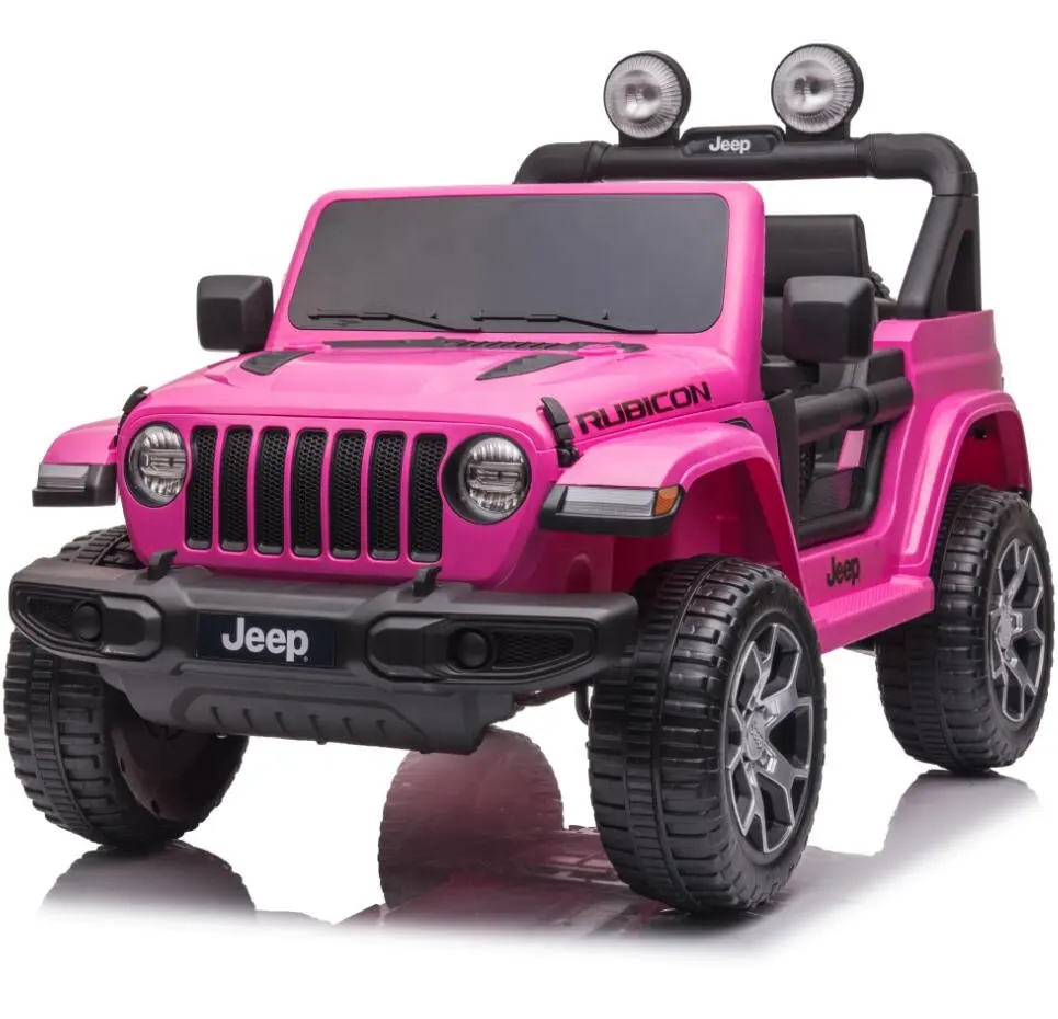 Jeep-coche eléctrico de cuatro ruedas para niños, vehículo con licencia de 12V