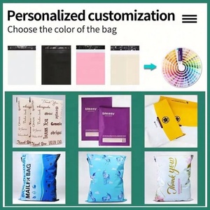 Sacs d'emballage violets pochettes de courrier enveloppes d'emballage pour vêtements d'expédition en plastique Sachet Personnalis sac pour emballer les vêtements - Product Image 6