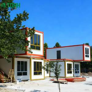 Maison conteneur préfabriquée, maison modulaire, espace multifonctionnel : bureau, hébergement, réunion et exposition, <span class=keywords><strong>service</strong></span> tout-en-un - Product Image 1