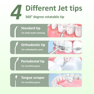 X3A Rinseur dentaire électrique portable intelligent à impulsions ultrasoniques avec réservoir d'eau amovible, batterie 1000-1200mAh - Product Image 4