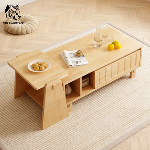 Table basse en bois, design moderne, fabriquée en Chine, prix bas, sur mesure, grand stock disponible, prête à être expédiée, meubles de salon. - Product Image 4