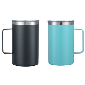 24oz 304 Stainless Steel Eco-Friendly Minimalist Beer/Wine <b>Coffee</b> Thermos Mug with 6-12 Hours Thermal Insulation for Home Travel - Product Image 2