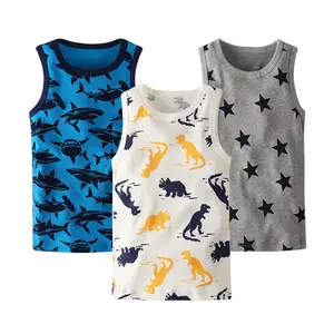 Cheap Outerwear Baby summer vest Cotton boys O-Neck vest Wholesale/ODM/OEM