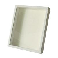 Noyer blanc noir MDF 7x7 "8" pouces décoration Art photo cadre Photo profonde 3D ombre boîte cadre avec plexiglas
