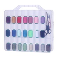 Organisateur de boîte de bobine de fil avec double face 48 compartiments
