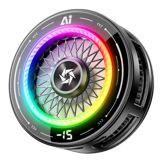 SL68 Mobile Phone Radiator Magnetic ABS Material Semiconductor Refrigeration AI Temperature Control Cooler Flat Universal for