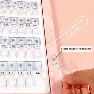 Livre d'échantillons magnétique pour vernis à ongles, nuancier de couleurs de vernis gel amovible intégré, vente en gros pour salons de manucure - Product Image 4