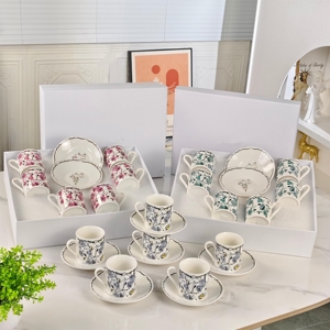 Arabic Light Luxury Bone China Coffee Cup Combination <b>Gift</b> <b>Tea</b> <b>Set</b> Ceramic <b>Set</b> for <b>Gift</b> - Product Image 1