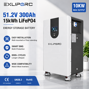 15kWh 51.2V 300Ah Split LiFePO4 <b>Battery</b> Pack | Easy Wall-<b>Mount</b> & Floor Installation Solar Projects for 10kW Hybrid Inverter - Product Image 1