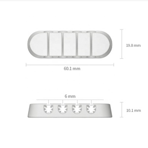Commercio all'ingrosso proprio marchio colorato <span class=keywords><strong>5</strong></span> canali TPR cavo Organizer con nastro per il cavo del telefono <span class=keywords><strong>a</strong></span> casa ufficio Desktop cavo Organizer - Product Image 6