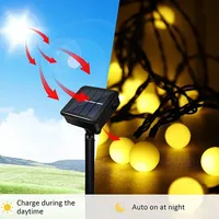 Guirlande lumineuse LED de jardin extérieur, étanche IP65, 23M G40, pour tente, Noël, mariage, fête, décoration