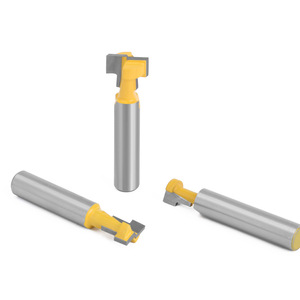 Fresa para orificios de cerradura con punta de carburo C08-142, vástago de 1/4 pulgada para fresadora de madera - Product Image 3