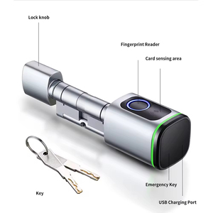 Aplicación TTlock Smart Lock Core Key - Desbloquea la puerta. Cerradura Electrónica Ajustable para Puertas de Vidrio, App <span class=keywords><strong>Yata</strong></span> - Product Image 5