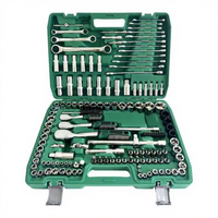 Kit d'outils professionnel 72T 216 pièces en acier au chrome-vanadium, à commande manuelle, avec clés à douilles, pour réparation automobile, mallette robuste, Craftsman