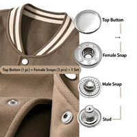 Vente directe d'usine en stock 10mm multicolore métal fer plat boutons pression petite taille Rectangle spécial sac pièces accessoires