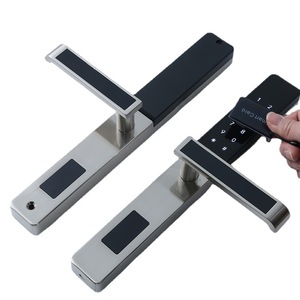 Wenxun Smart Door <b>Lock</b> Black Stainless Steel Card Swipe Combination <b>Lock</b> For Hotel Apartment Wooden Door - Product Image 4
