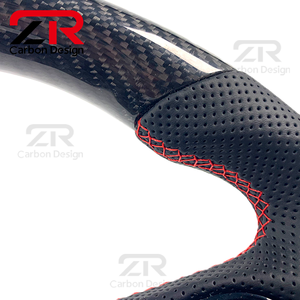 Volante Deportivo Personalizado de Cuero Genuino y Fibra de Carbono para <span class=keywords><strong>Audi</strong></span> B9 A3 A4 A5 RS3 <span class=keywords><strong>RS4</strong></span> S3 S4 S5 A6 A7 A8 Q5 Q7 Q8, <span class=keywords><strong>Interior</strong></span> de Auto - Product Image 5