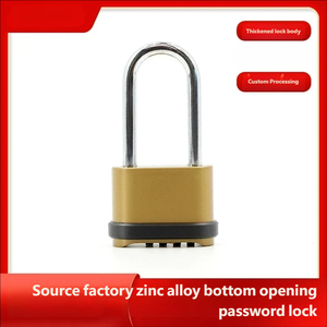 <span class=keywords><strong>Candado</strong></span> de Combinación de Aleación de Zinc, Impermeable, Dorado, Portátil, con Logotipo Personalizado, Contraseña de 4 Dígitos en la Parte Inferior, para Equipaje - Product Image 1