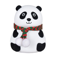 Lampe en silicone Panda, Lampe Pat-Pat Panda, Lampe d'ambiance, Veilleuse 3D de chevet, Veilleuse en silicone