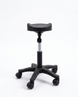 Tabouret de pédicure professionnel amovible et imperméable avec repose-pieds et coussin en métal et cuir PU pour usage en salon