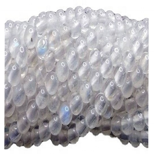 Blanc brillant Arc-En-Ciel <span class=keywords><strong>Pierre</strong></span> <span class=keywords><strong>De</strong></span> <span class=keywords><strong>Lune</strong></span> Bleu Feu Flashy perles rondes - Product Image 6