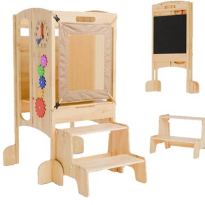 Taburete de madera plegable multifuncional Yinchuang para niños de 3 a 6 años - Product Image 1