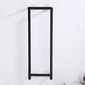 Hot Bán Treo Tường Thép Không Gỉ Phòng Tắm Khăn Giá Tự Dính Matte Màu Đen Khăn Chủ Khăn Kệ - Product Image 6