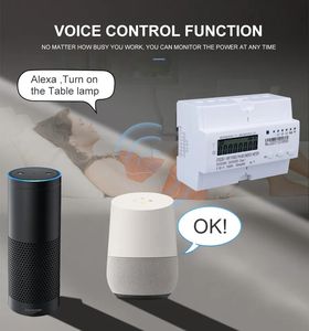 3フェーズ80A Tuya WIFIスマート双方向エネルギーメーター,パワー消費量モニターkWhメーター - Product Image 4