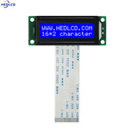 Penjualan Pabrikan Modul Panel Layar LCD 19 inci 53*20MM 1602 16x2 Karakter dengan AIP31066 Paralel untuk Instrumentasi