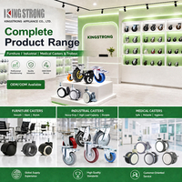 Roulettes robustes en PVC pour meubles, chaises de bureau pivotantes, tables, étagères, tiroirs et appareils électroménagers – Vente directe usine