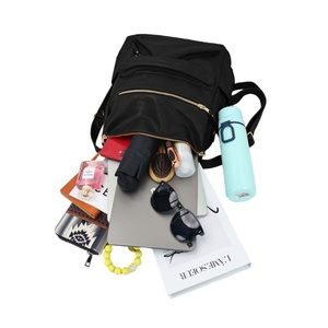 Wholesale Soft Pu Luxury <b>Backpack</b> with Two Straps Open Closure Embroidery Rivet Waterproof High Quality Pu Fabric Custom Logo - Product Image 6
