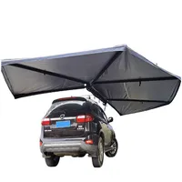 WILDSROF المظلة 270 درجة سيارة مظلة جانبية مع الجدران الجانبية سيارة السفر الأسرة مخيم سيارة 270 المظلة خيمة