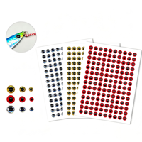 Autocollants 3D Bioniques en Époxy pour Yeux de Poisson, Auto-adhésifs, Simulant des Yeux pour la Fabrication de Mouches de Pêche, la Confection de Leurres et les Accessoires de Pêche DIY – Vente en Gros