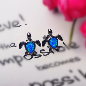 مجوهرات نسائية على الطراز الجنوبي الغربي من أوباو - أقراط بوهيمية على شكل حيوان السلحفاة - Product Image 6