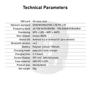 นาฬิกาติดตามตำแหน่งแบบมัลติโหมด GPS+AGPS+LBS+Beidou สำหรับผู้สูงอายุ/เด็ก เพื่อความปลอดภัย (OEM) - Product Image 6