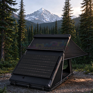 <b>Waterproof</b> Car Roof <b>Tent</b> Truck Canopy Hard Shell Roof Top <b>Tent</b> Lightweight Foldable One Bedroom All Season Camping Rooftop <b>Tent</b> - Product Image 1