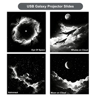 Projecteur USB 2-en-1 pour Galaxie et Diapositives (hors unité principale) – Veilleuse USB pour Projection de Films et de Fonds pour Chambre à Coucher