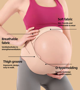 Aofit Bande de soutien abdominale respirante et réglable en nylon pour la grossesse, soulagement des douleurs lombaires et de la maternité - Product Image 3