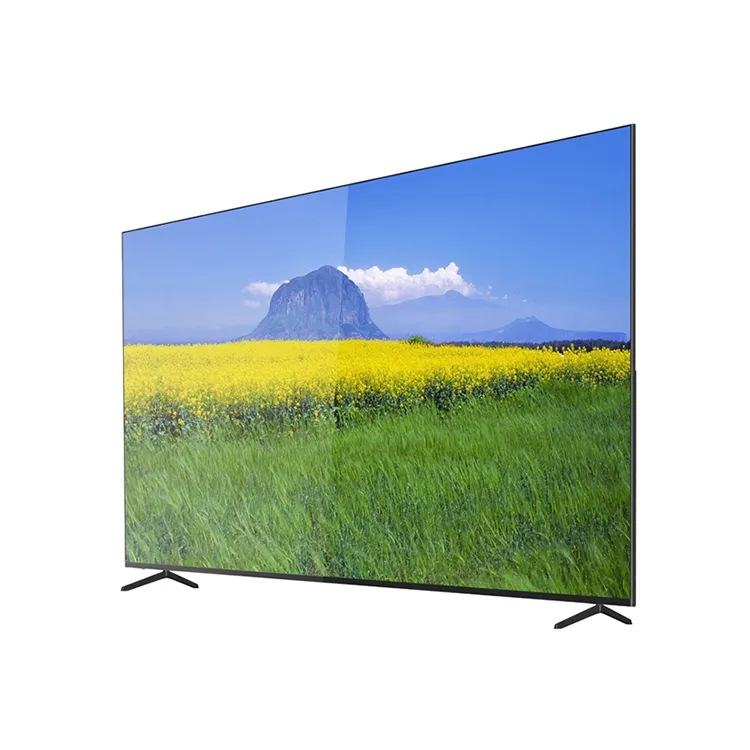 TV sans cadre Smart 85 pouces Slim LED 4K Télévision avec Super grand écran plat incurvé Lcd Smart TV