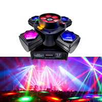 Nouvelle Offre Spéciale Mini tête mobile Led abeille oeil 4 bras faisceau lumière dorée stroboscope RG effet Laser 4 en 1 Disco fête éclairage de scène